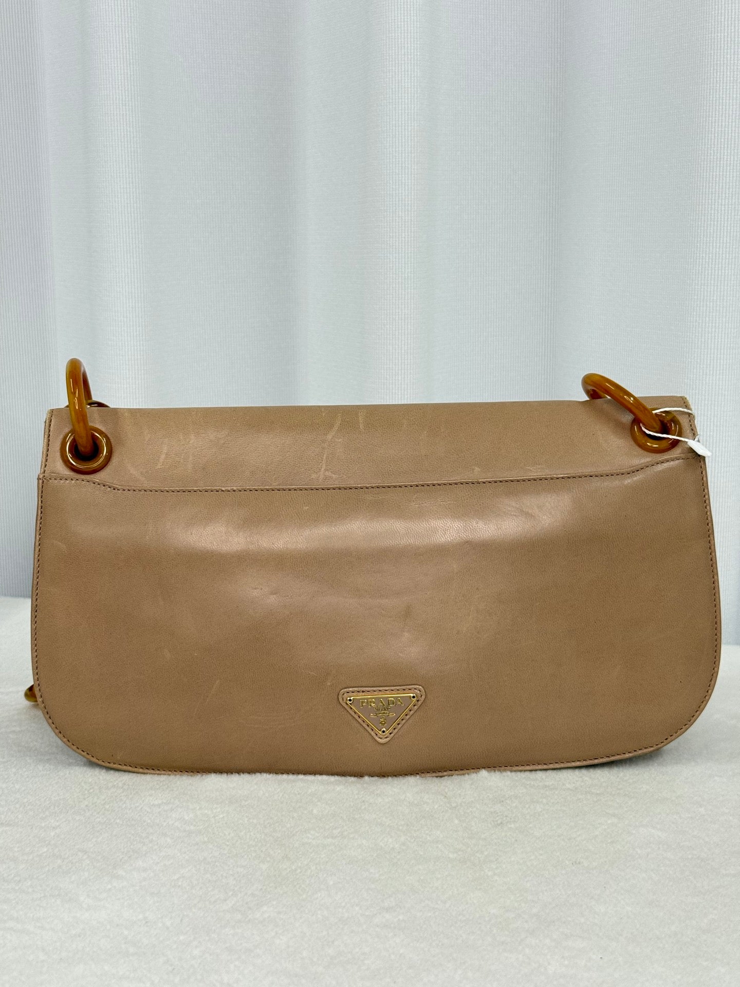 PRADA Tortoiseshell resin strap Shoulderbag