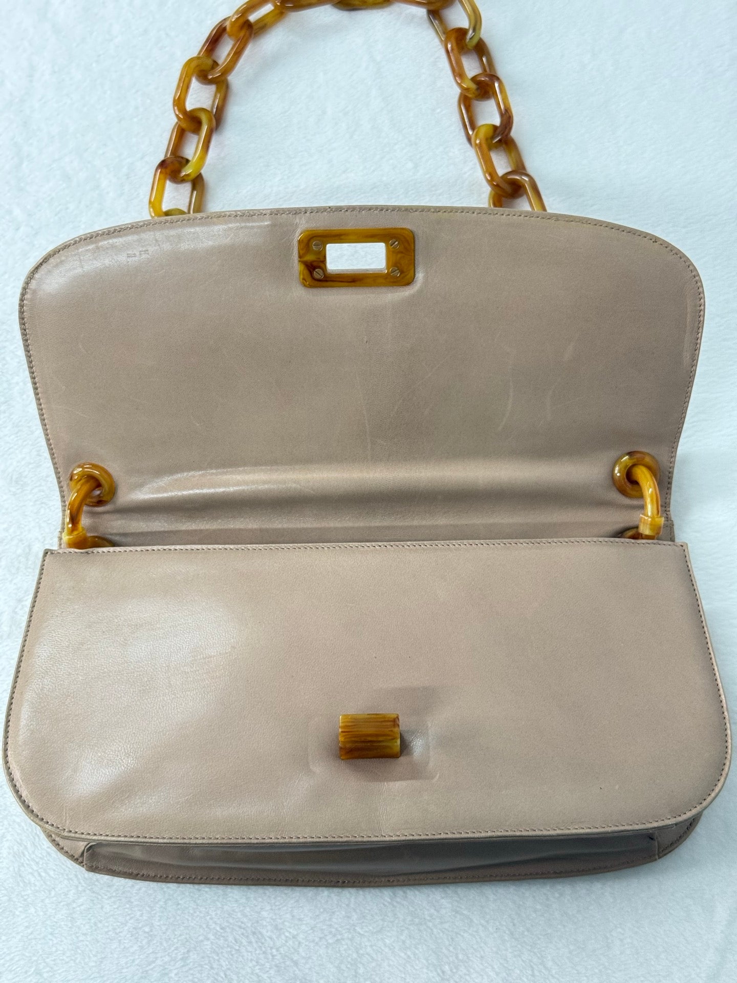 PRADA Tortoiseshell resin strap Shoulderbag