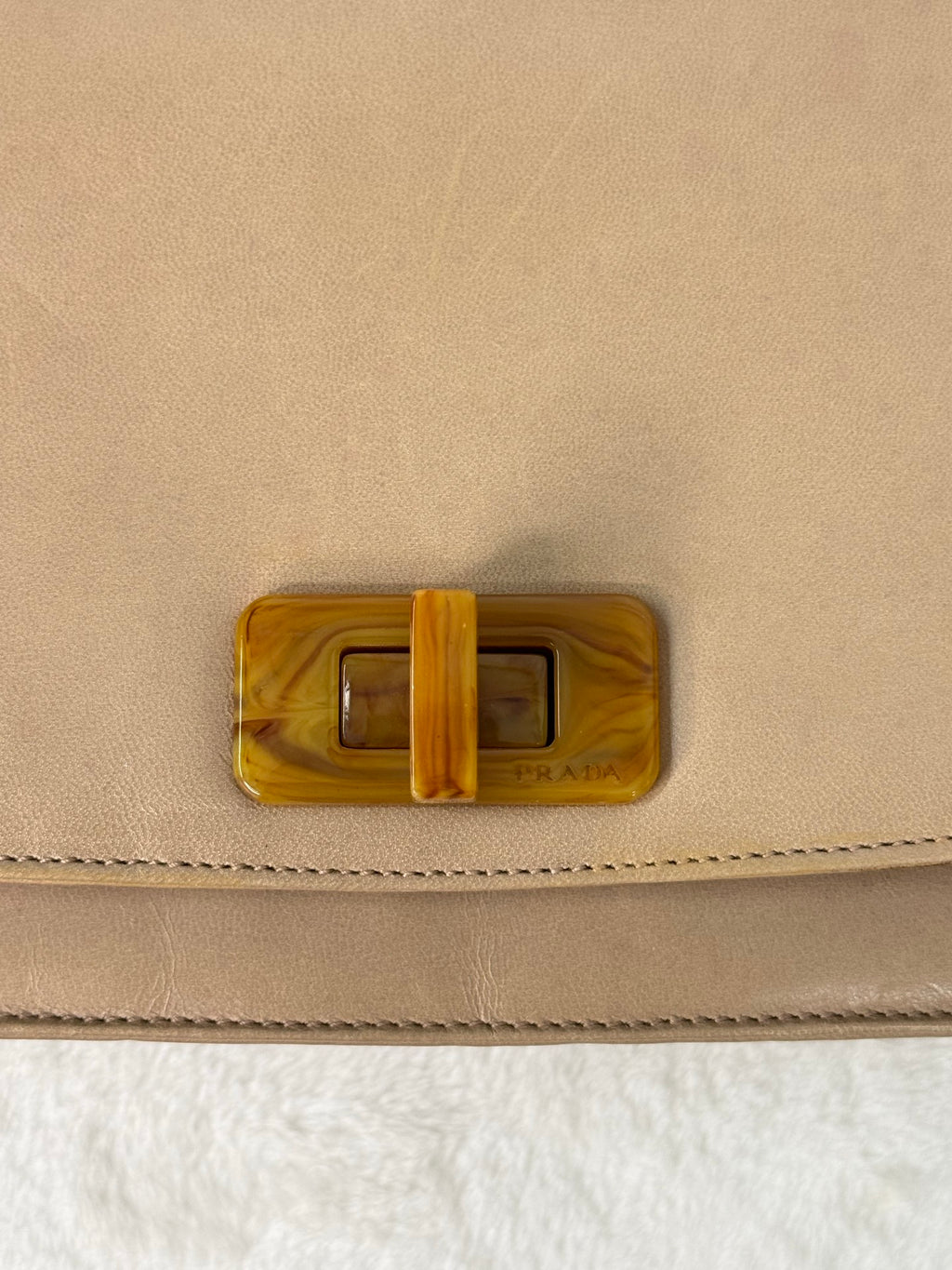 PRADA Tortoiseshell resin strap Shoulderbag