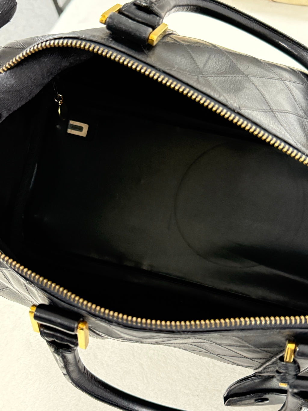 CHANEL Diamond quilted Travel bag