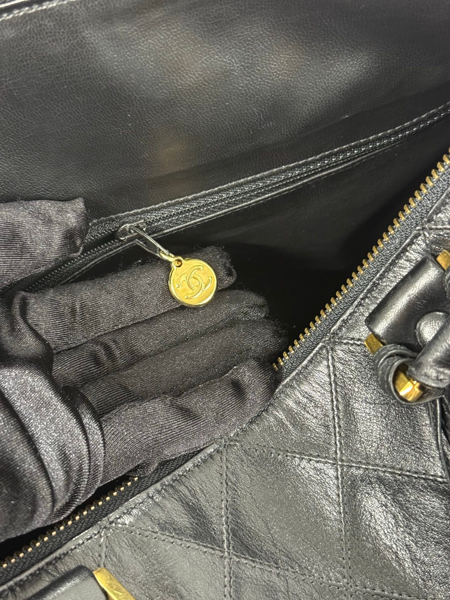 CHANEL Diamond quilted Travel bag