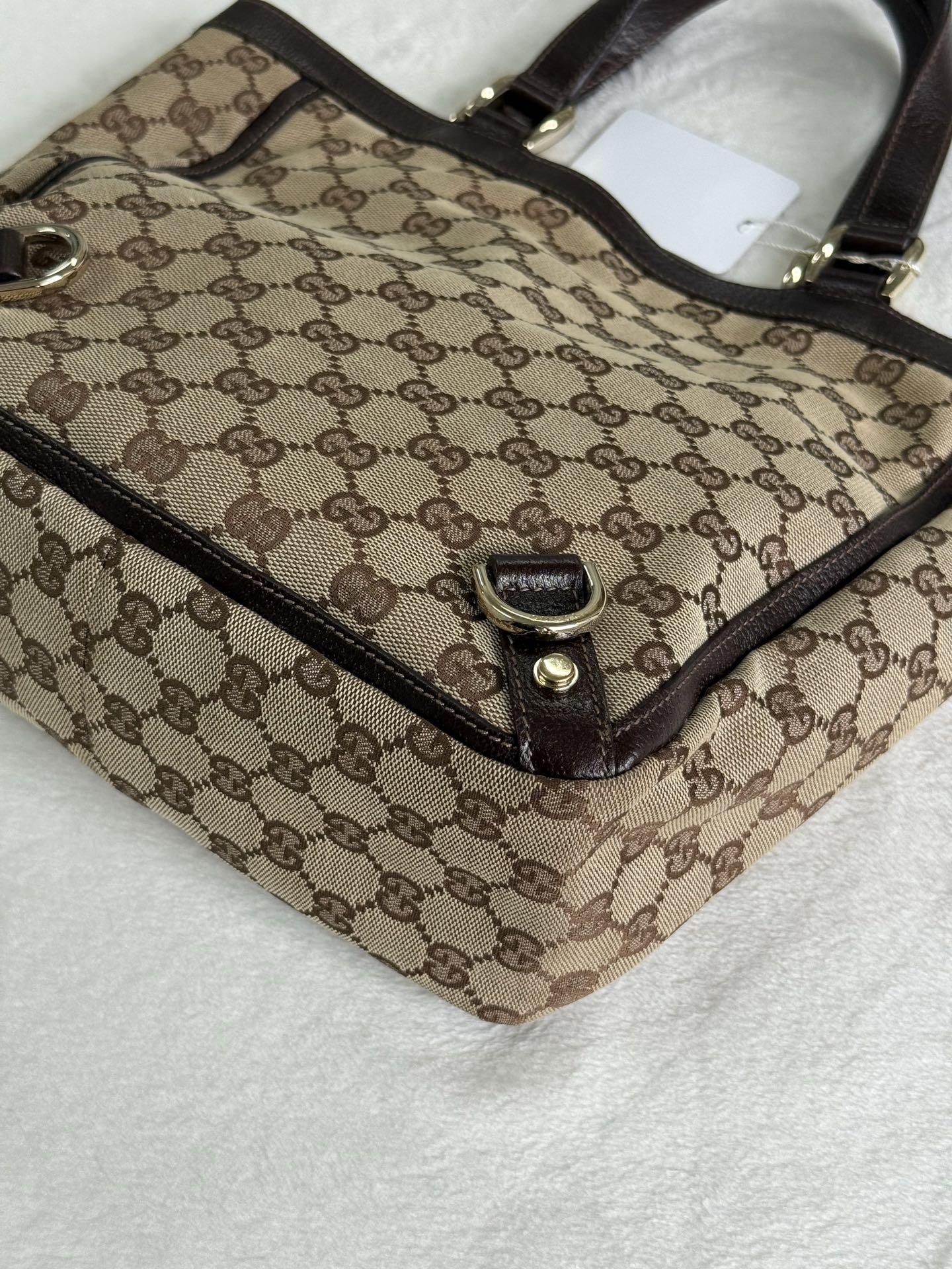 GUCCI  GG Supreme Denim Handbag