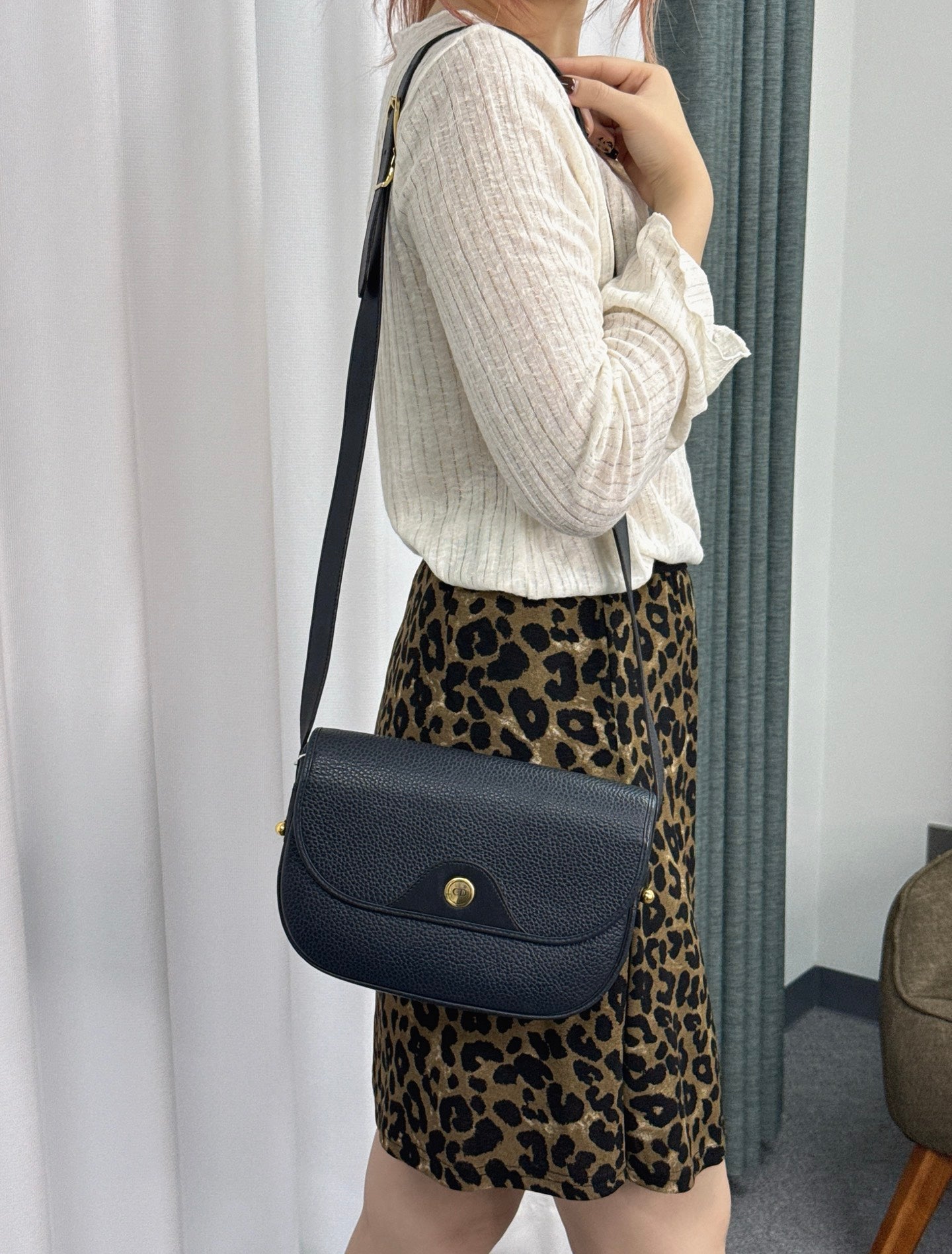 CHRISTIAN DIOR Genuine Leather shoulderbag