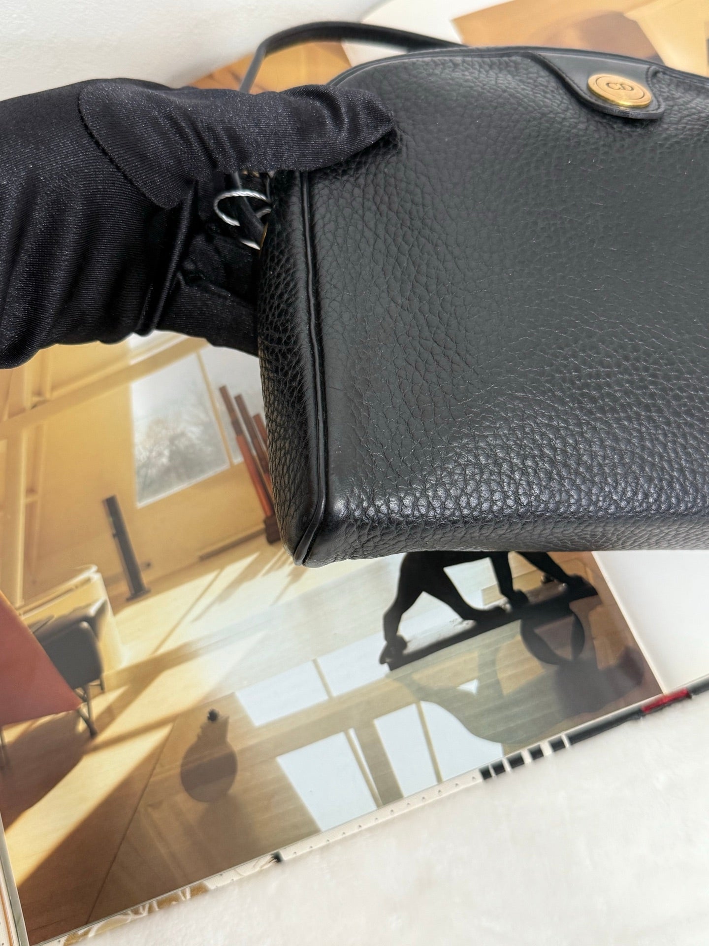 CHRISTIAN DIOR Cavier handbag