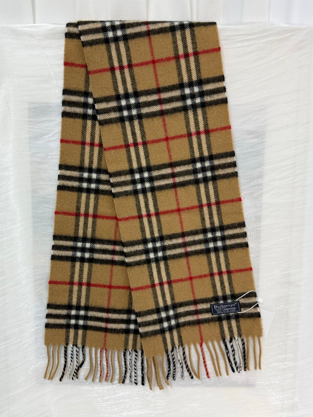 BURBERRY Check pattern Cashmere Scarf
