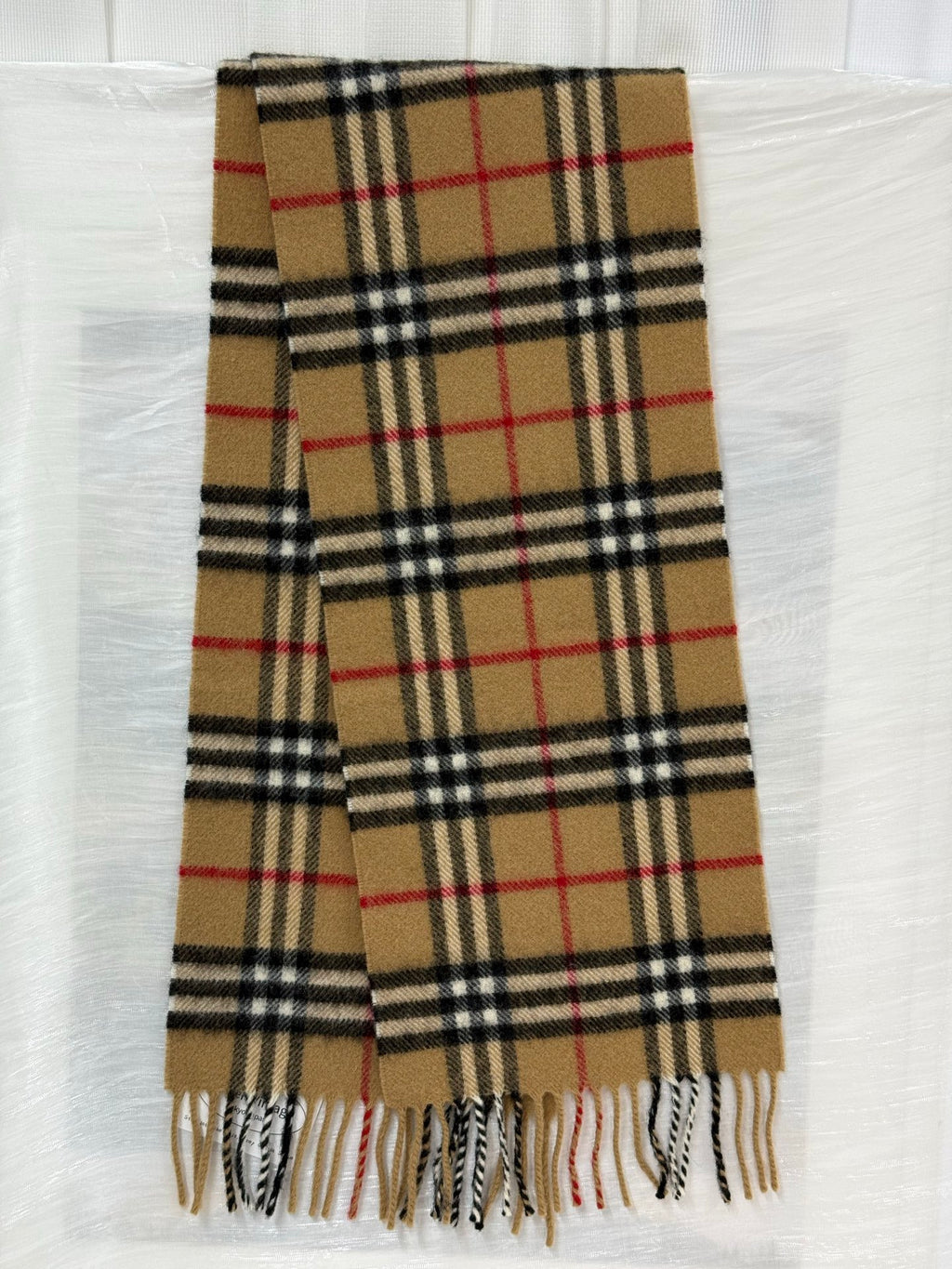 BURBERRY Check pattern Cashmere Scarf