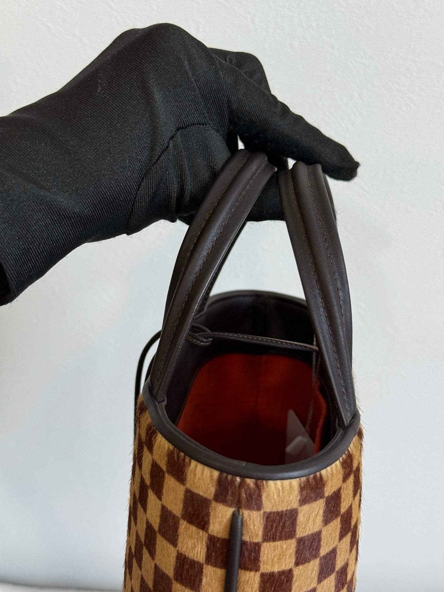 LOUIS VUITTON Damier Pony hair leather