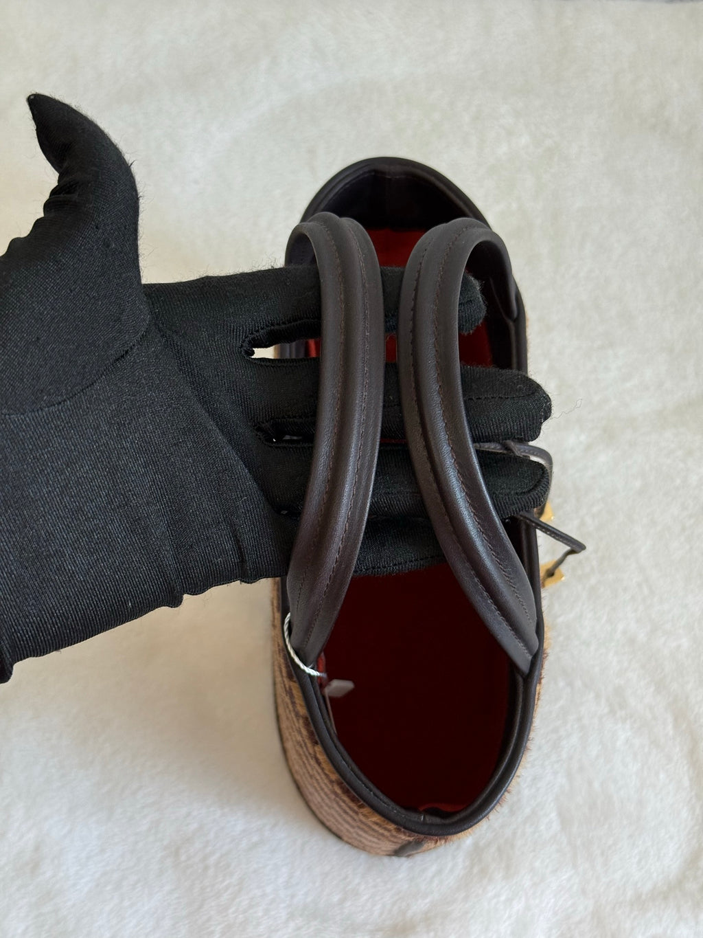 LOUIS VUITTON Damier Pony hair leather