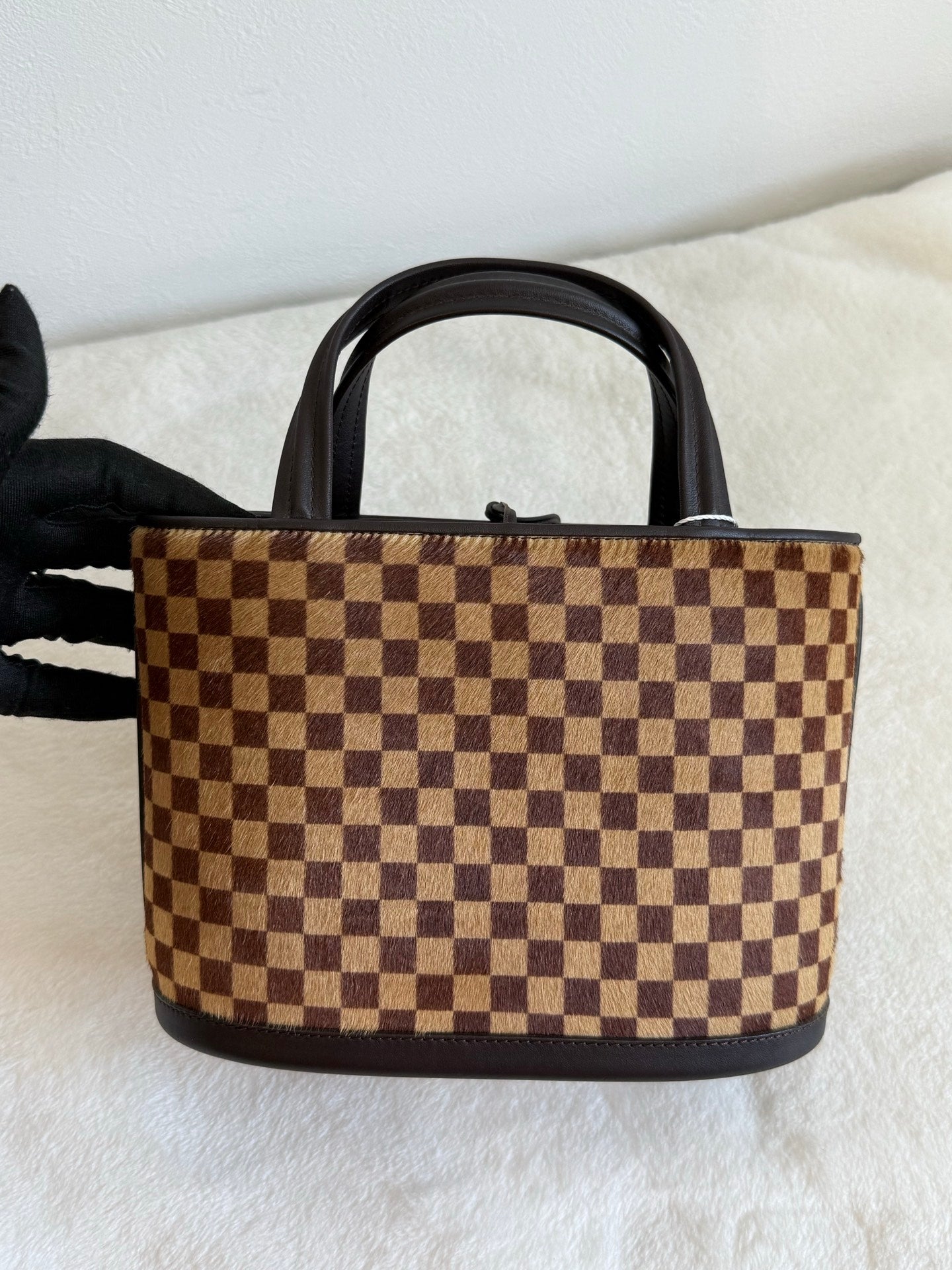 LOUIS VUITTON Damier Pony hair leather