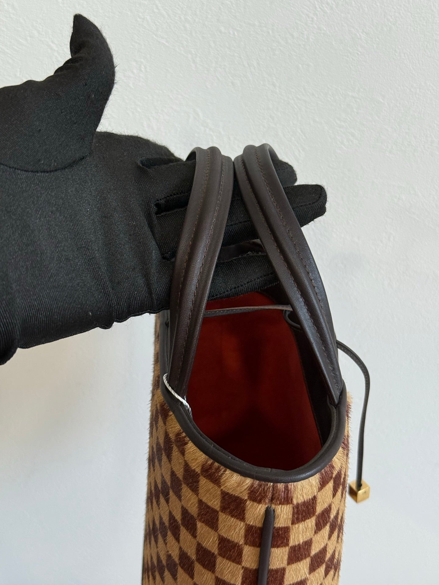 LOUIS VUITTON Damier Pony hair leather