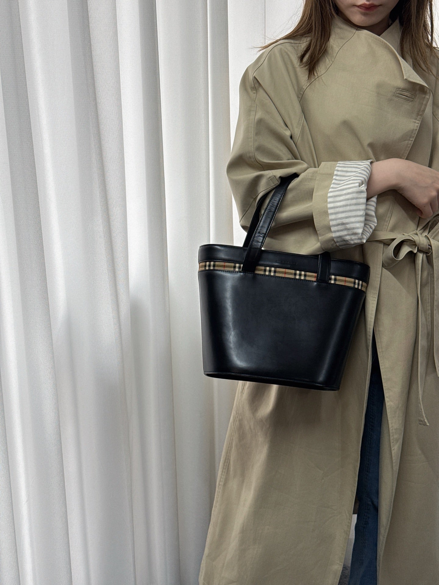 BURBERRY Genuine Tote Handbag