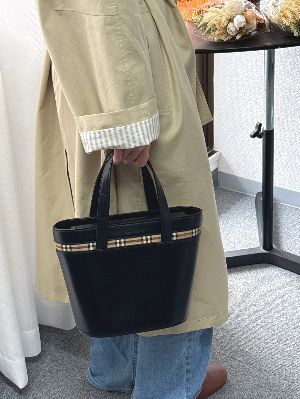 BURBERRY Genuine Tote Handbag