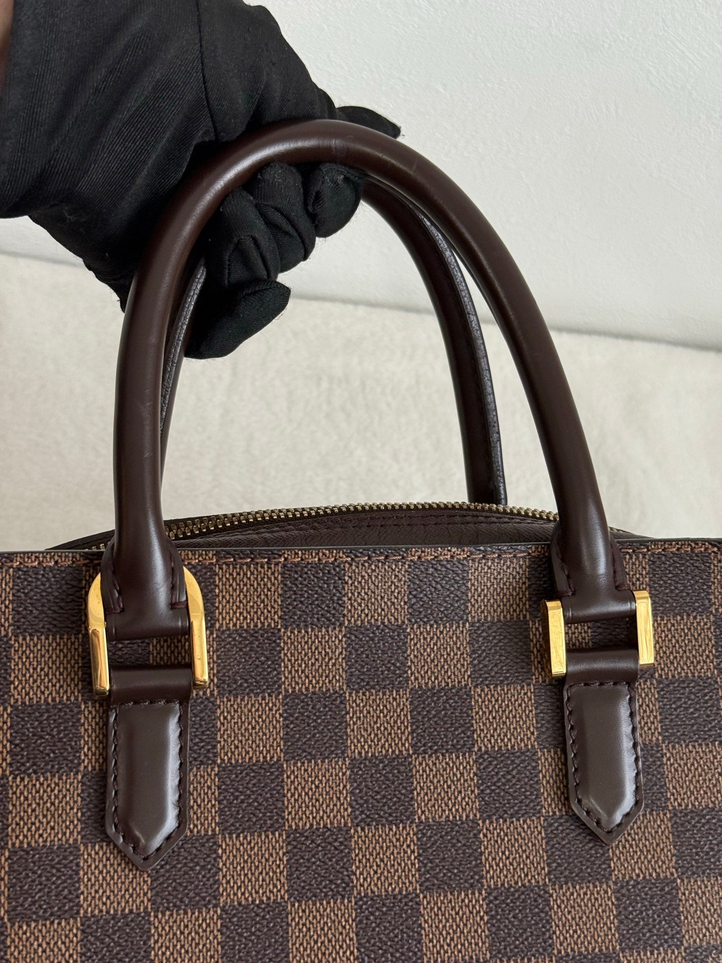LOUIS VUITTON Damier Tri-layered Handbag