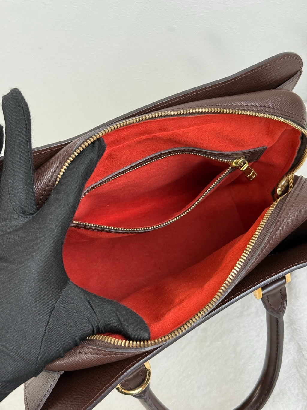 LOUIS VUITTON Damier Tri-layered Handbag