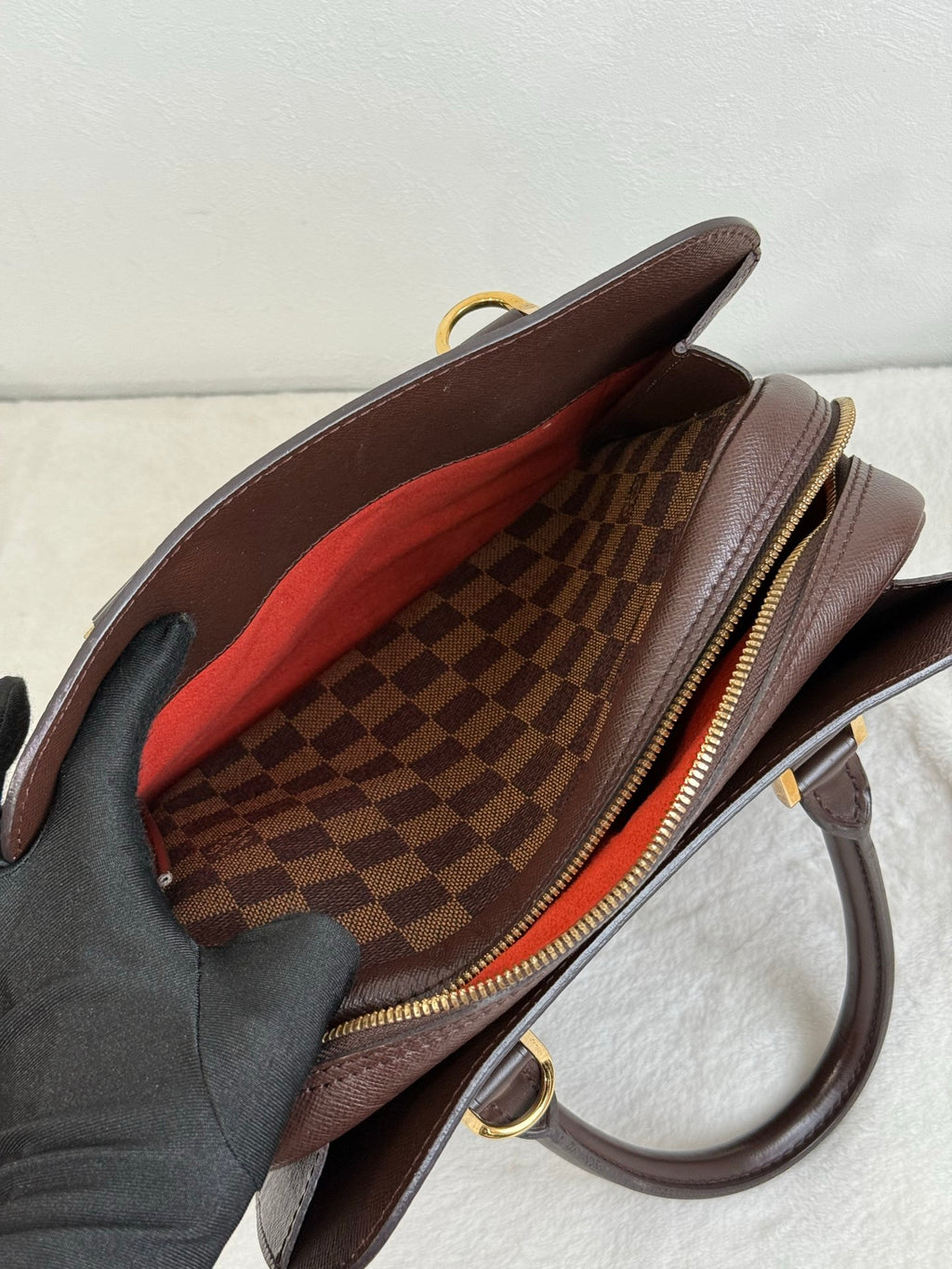 LOUIS VUITTON Damier Tri-layered Handbag