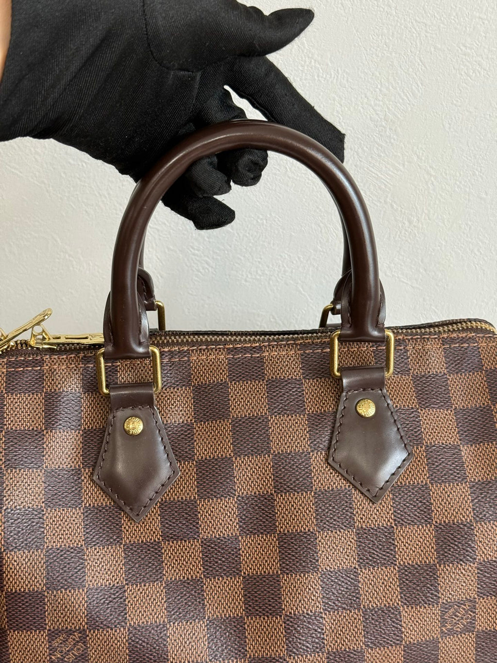 LOUIS VUITTON Damier Speedy25 Handbag