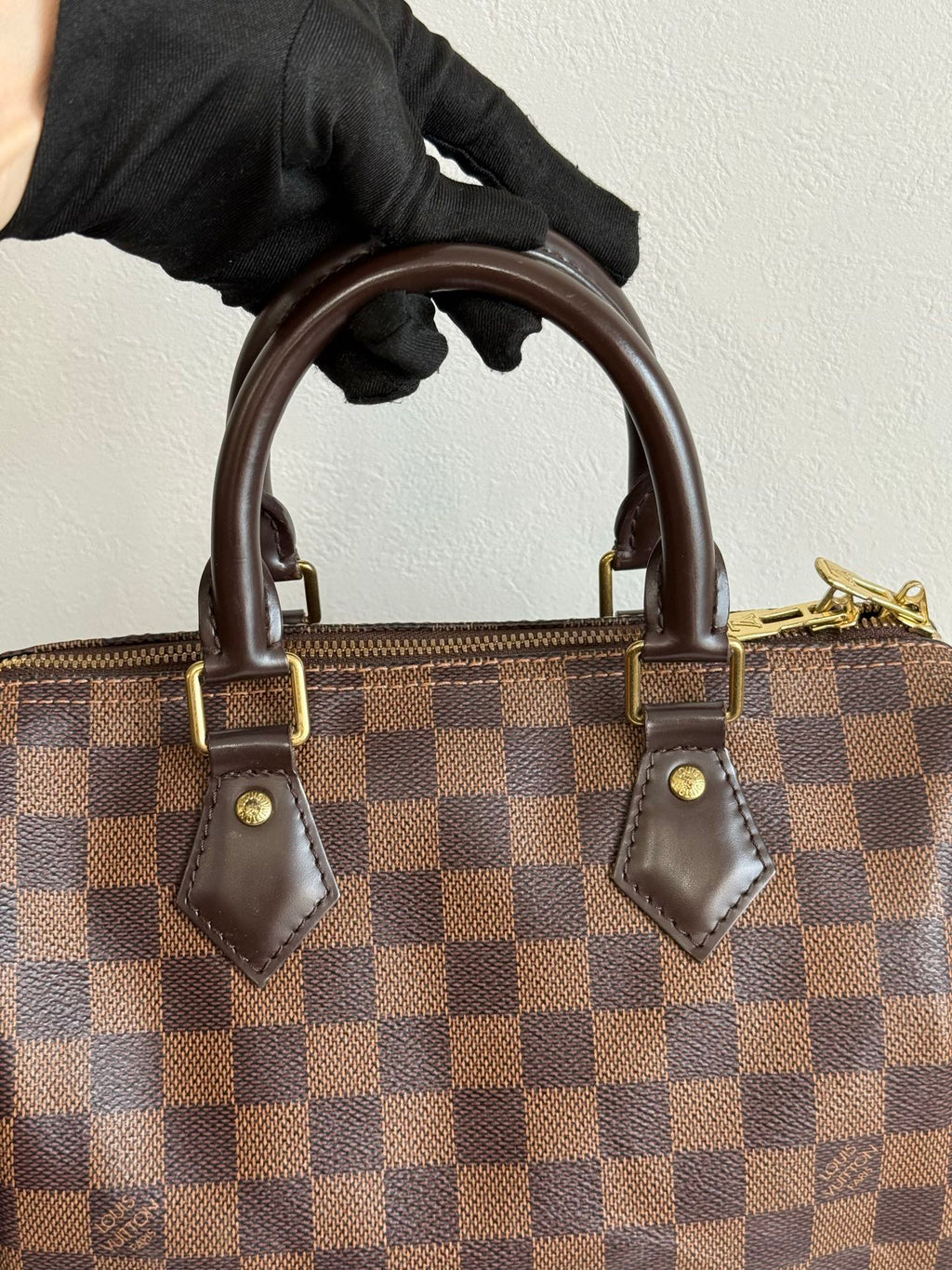 LOUIS VUITTON Damier Speedy25 Handbag