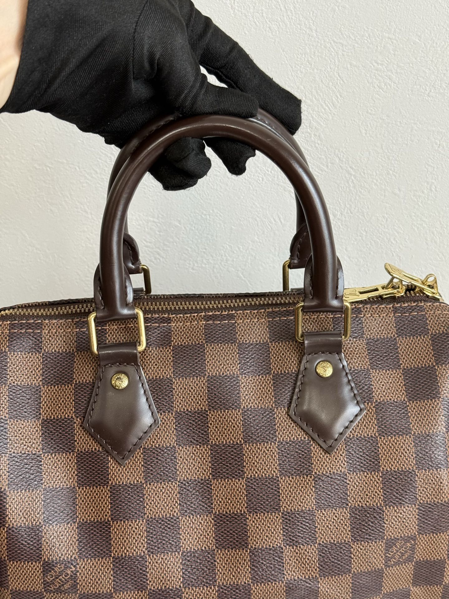 LOUIS VUITTON Damier Speedy25 Handbag