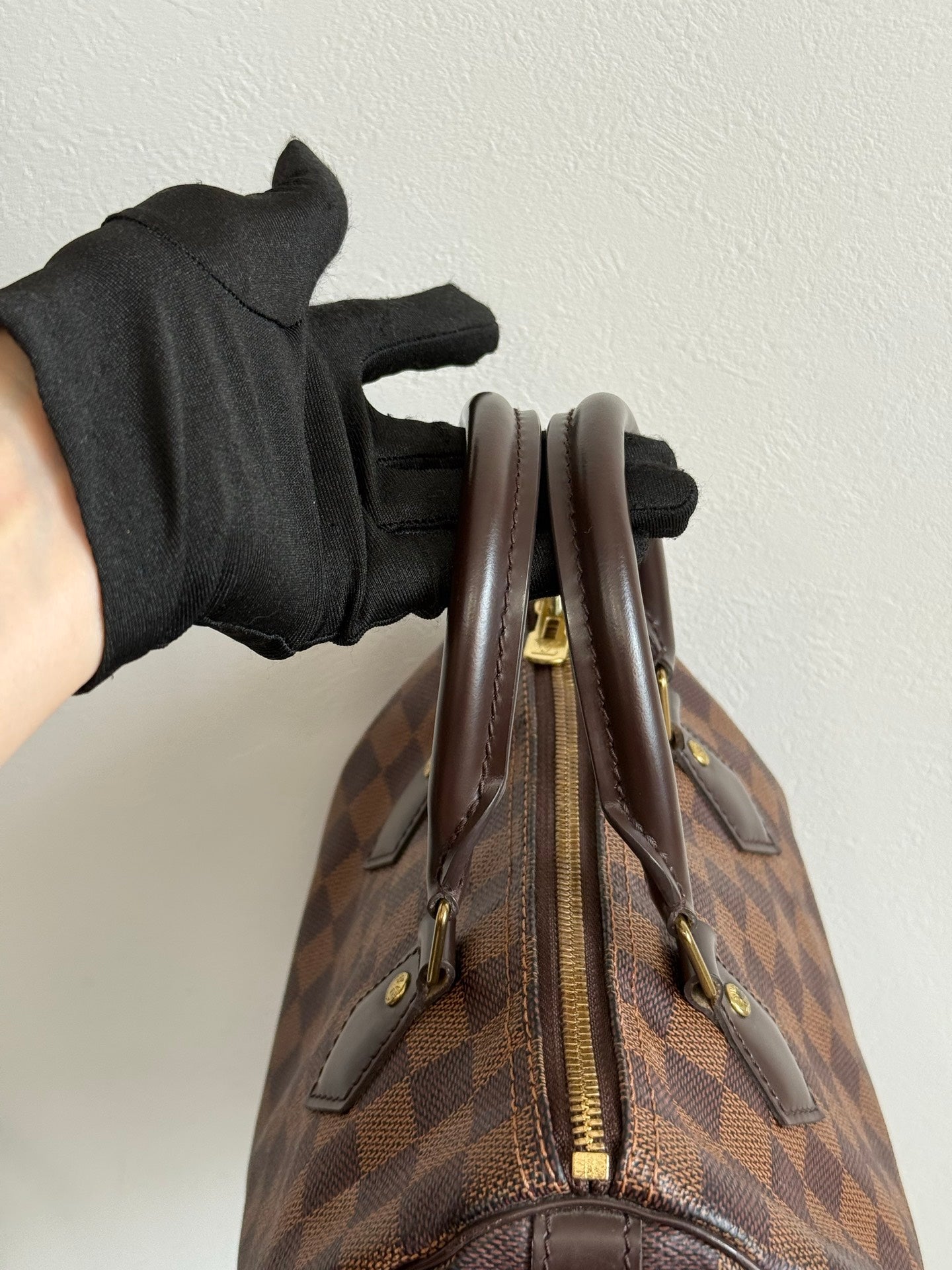 LOUIS VUITTON Damier Speedy25 Handbag