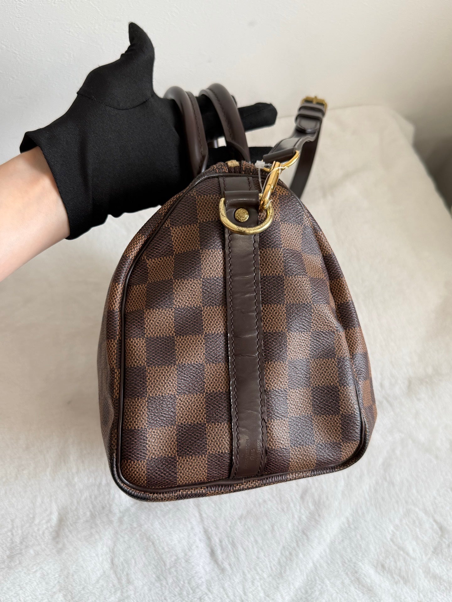 LOUIS VUITTON Damier Speedy25 Handbag