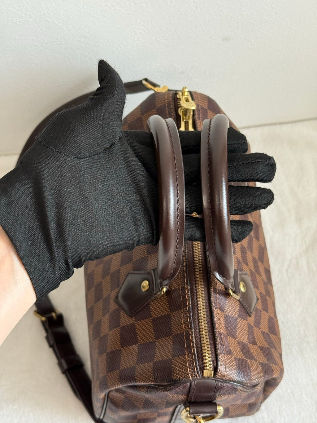 LOUIS VUITTON Damier Speedy25 Handbag