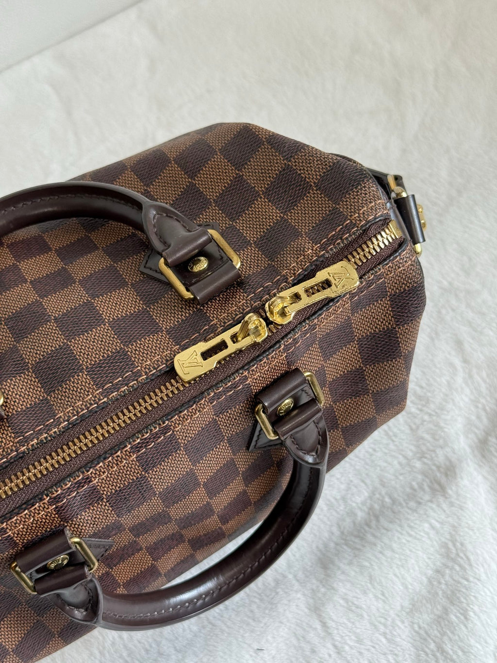 LOUIS VUITTON Damier Speedy25 Handbag