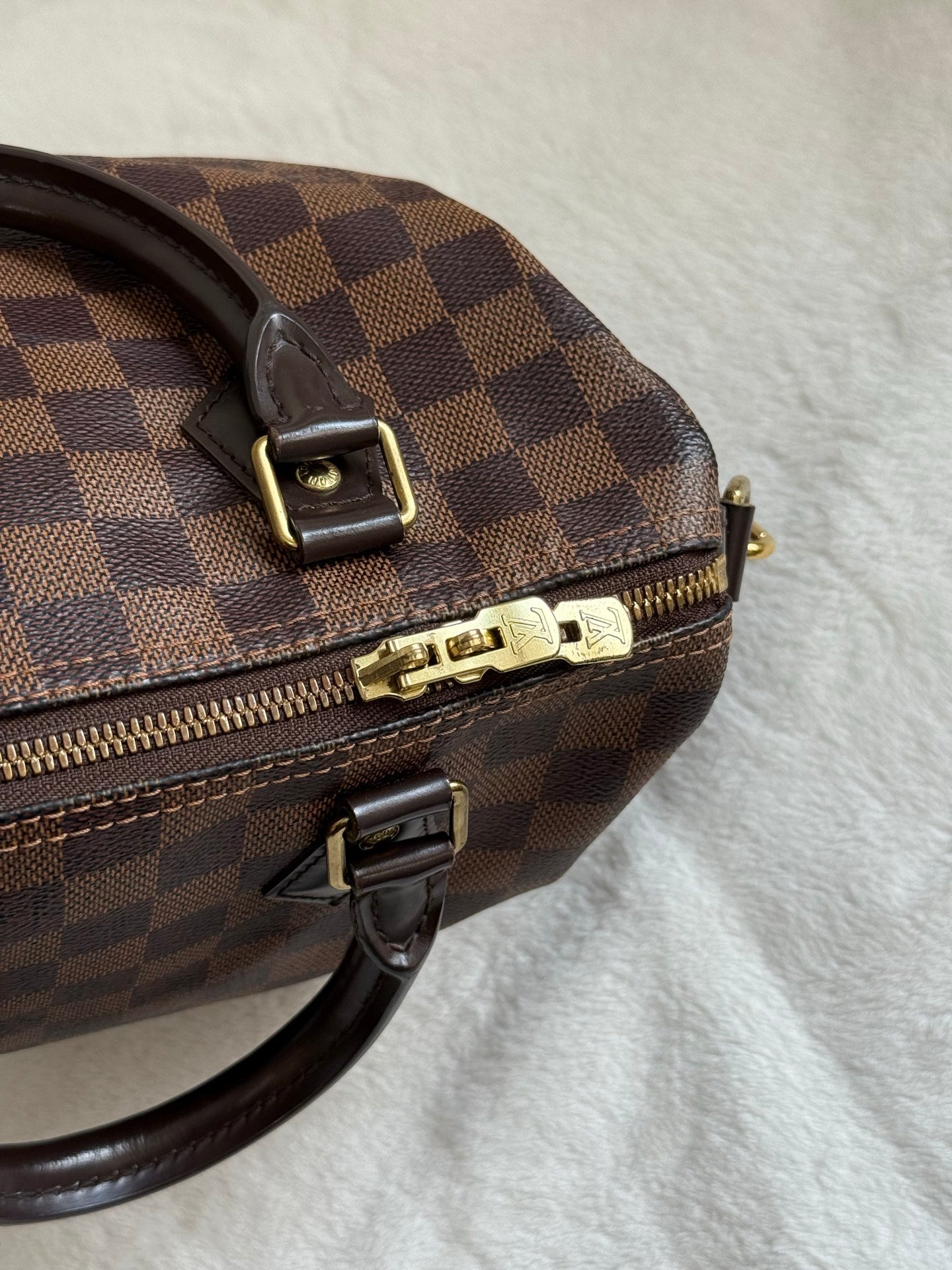 LOUIS VUITTON Damier Speedy25 Handbag