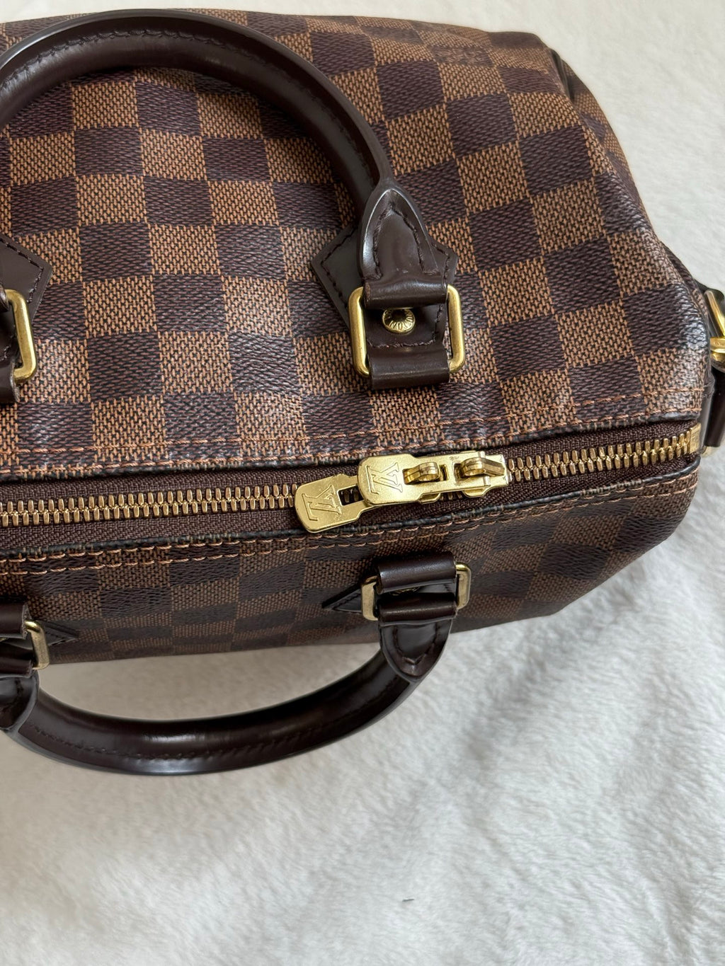 LOUIS VUITTON Damier Speedy25 Handbag