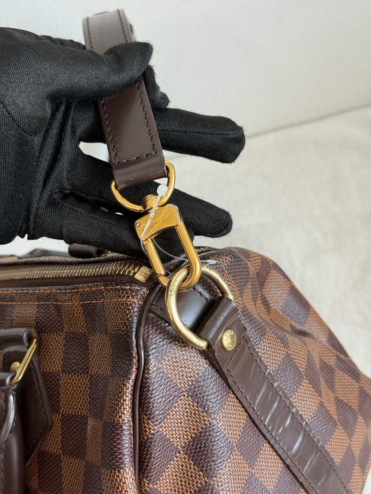 LOUIS VUITTON Damier Speedy25 Handbag