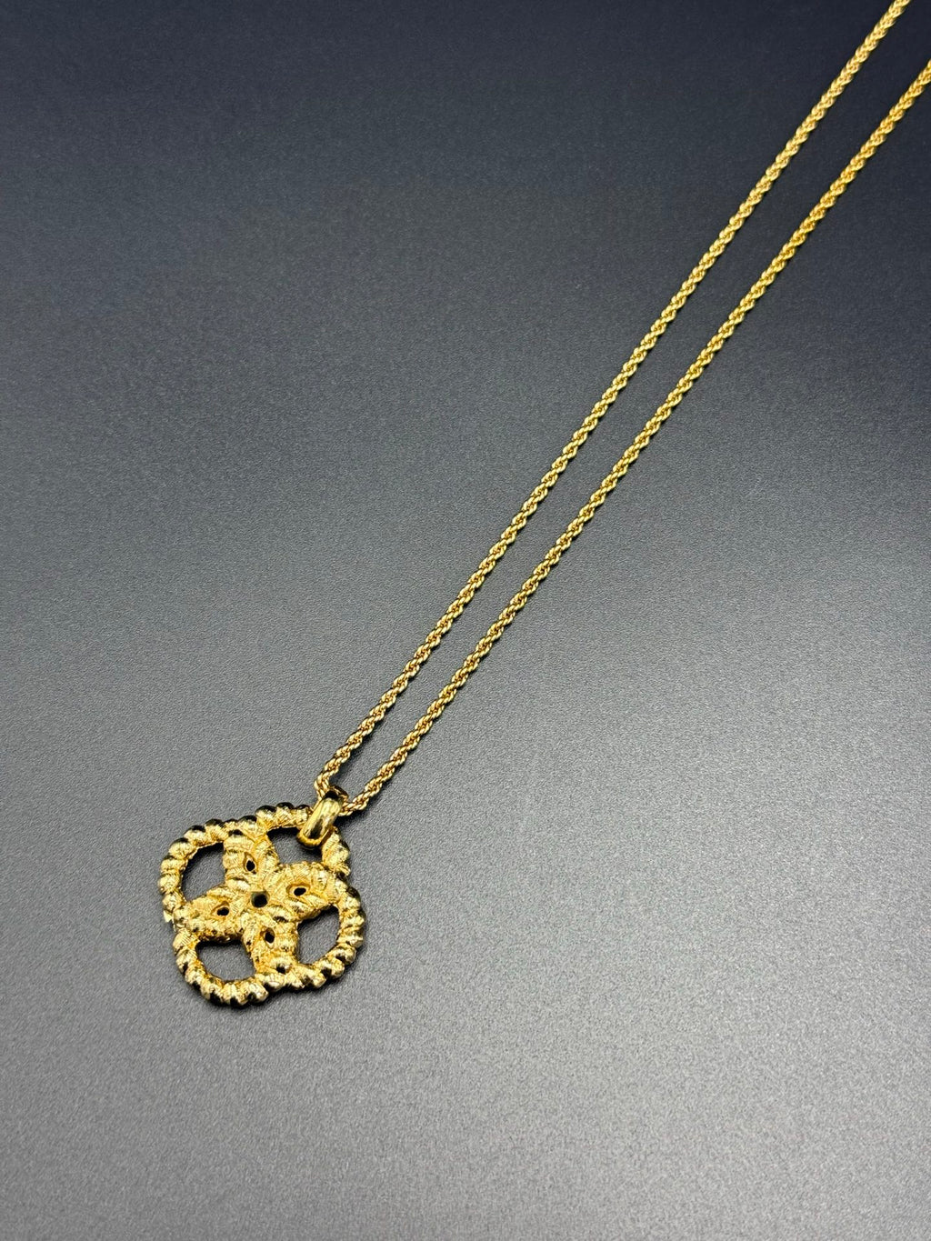 CHRISTIAN DIOR Rope-knot Vintage Necklace