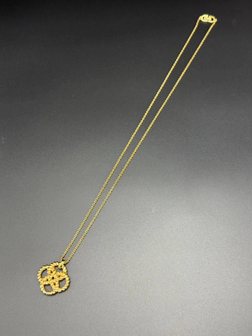 CHRISTIAN DIOR Rope-knot Vintage Necklace