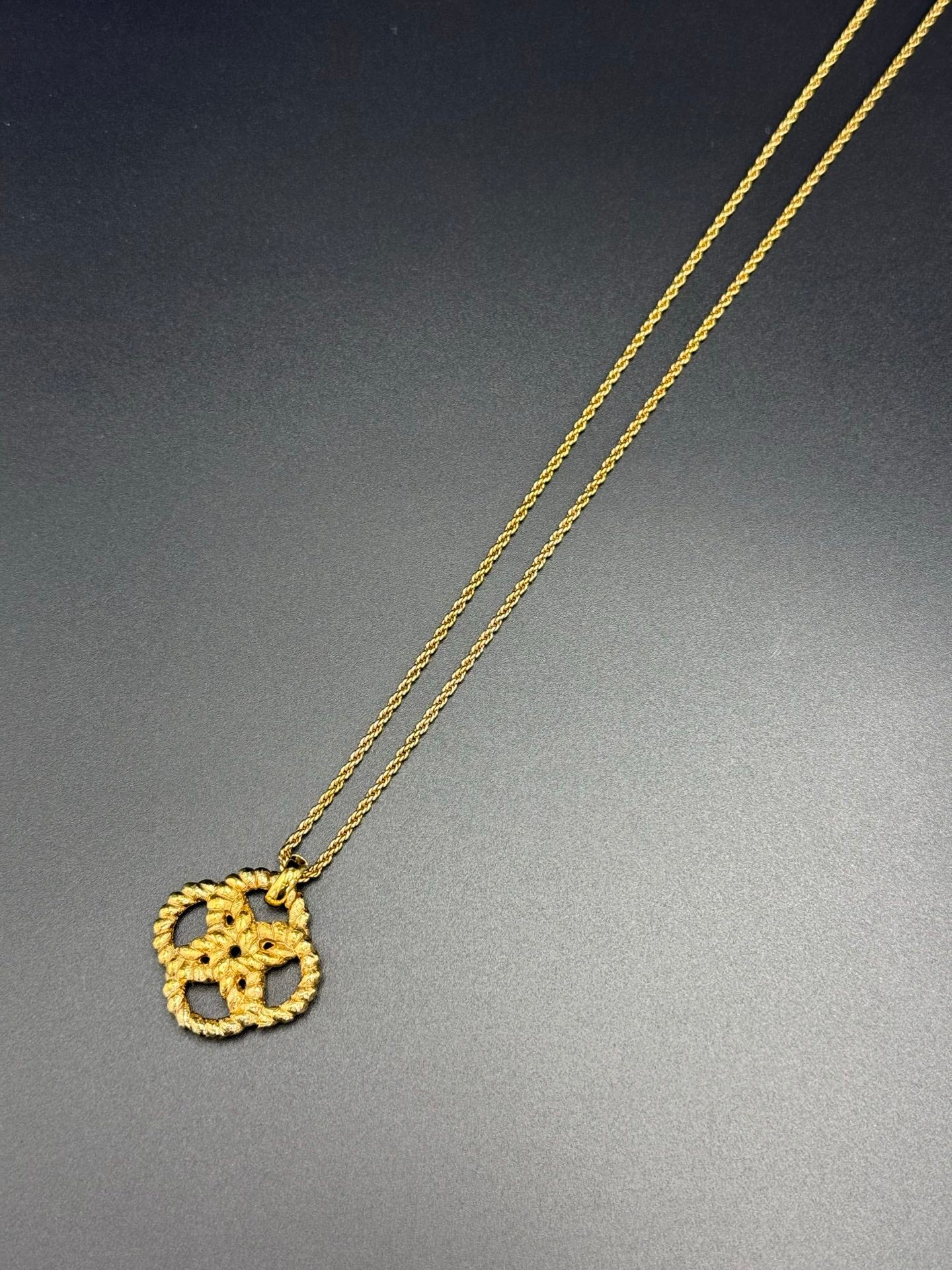 CHRISTIAN DIOR Rope-knot Vintage Necklace