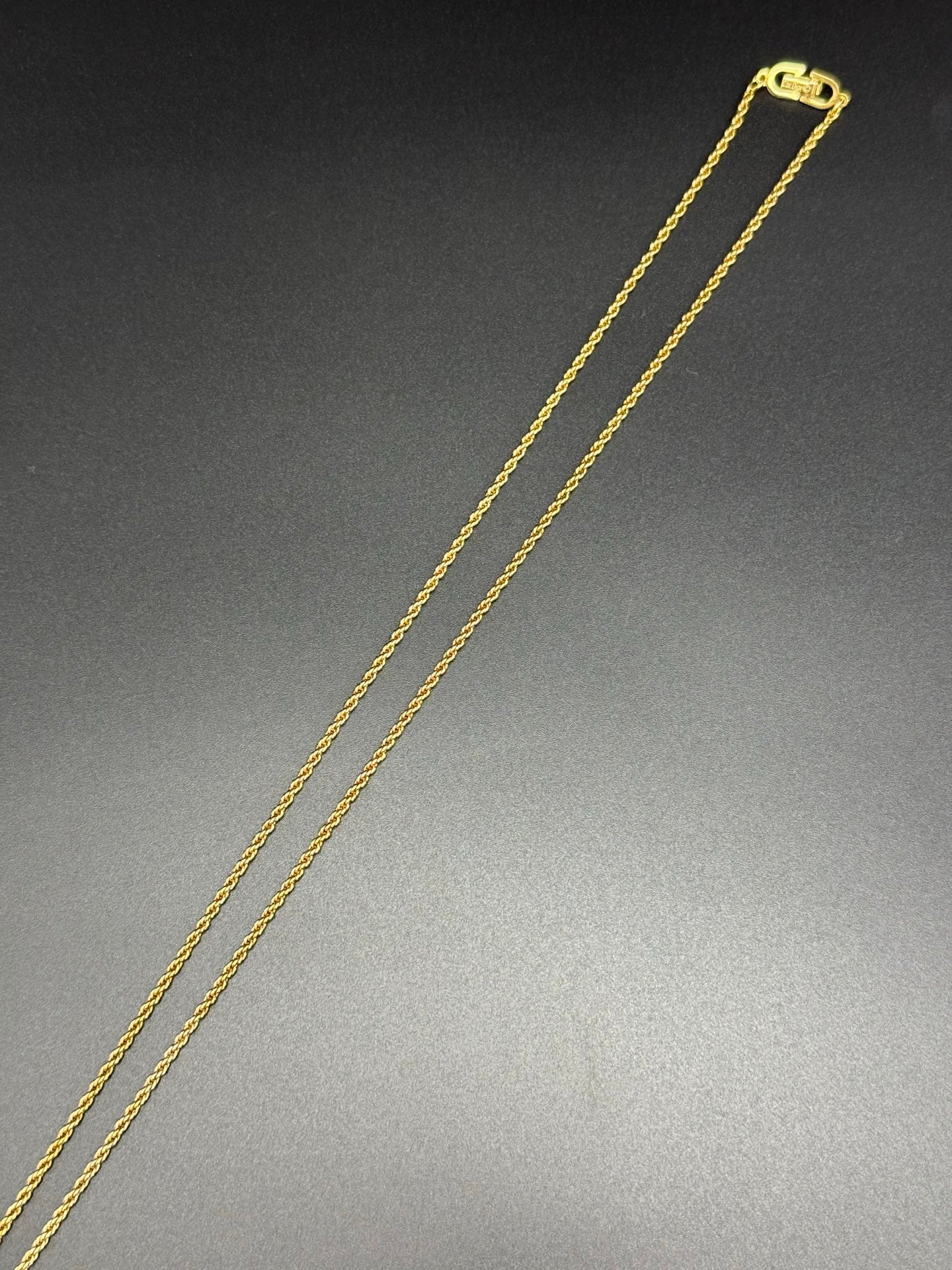 CHRISTIAN DIOR Rope-knot Vintage Necklace