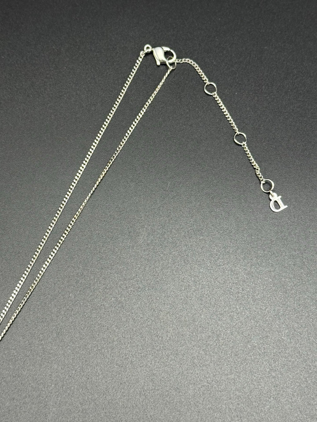 DIOR Rhinestone CDLogo Necklace