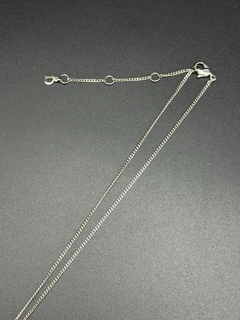 DIOR Rhinestone CDLogo Necklace