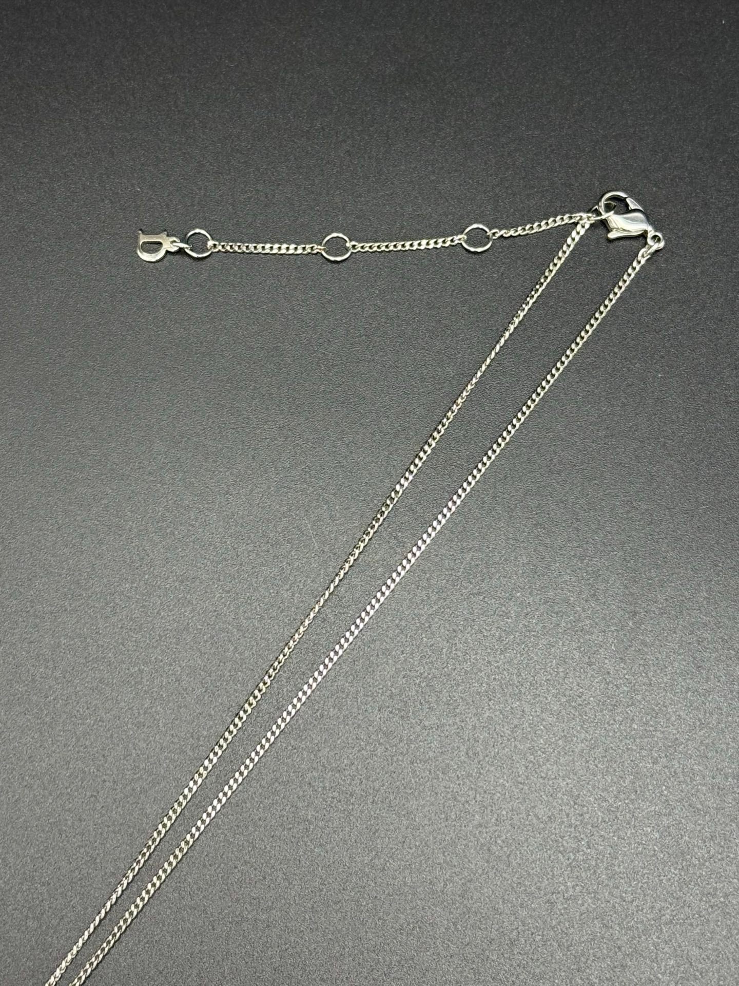 DIOR Rhinestone CDLogo Necklace