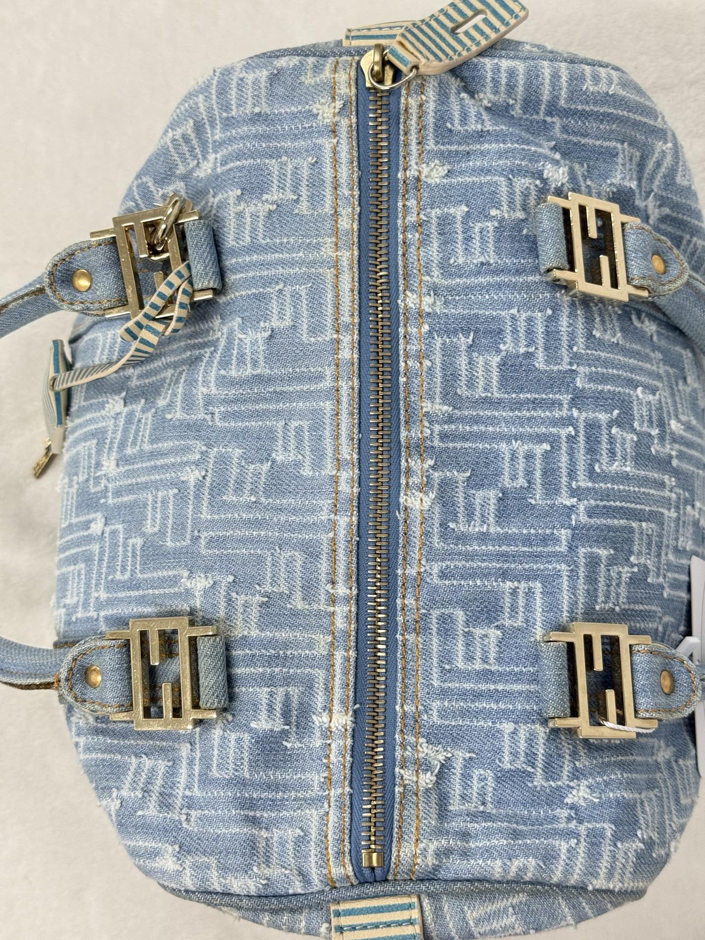 FENDI Embossed FF logo  Boston bag