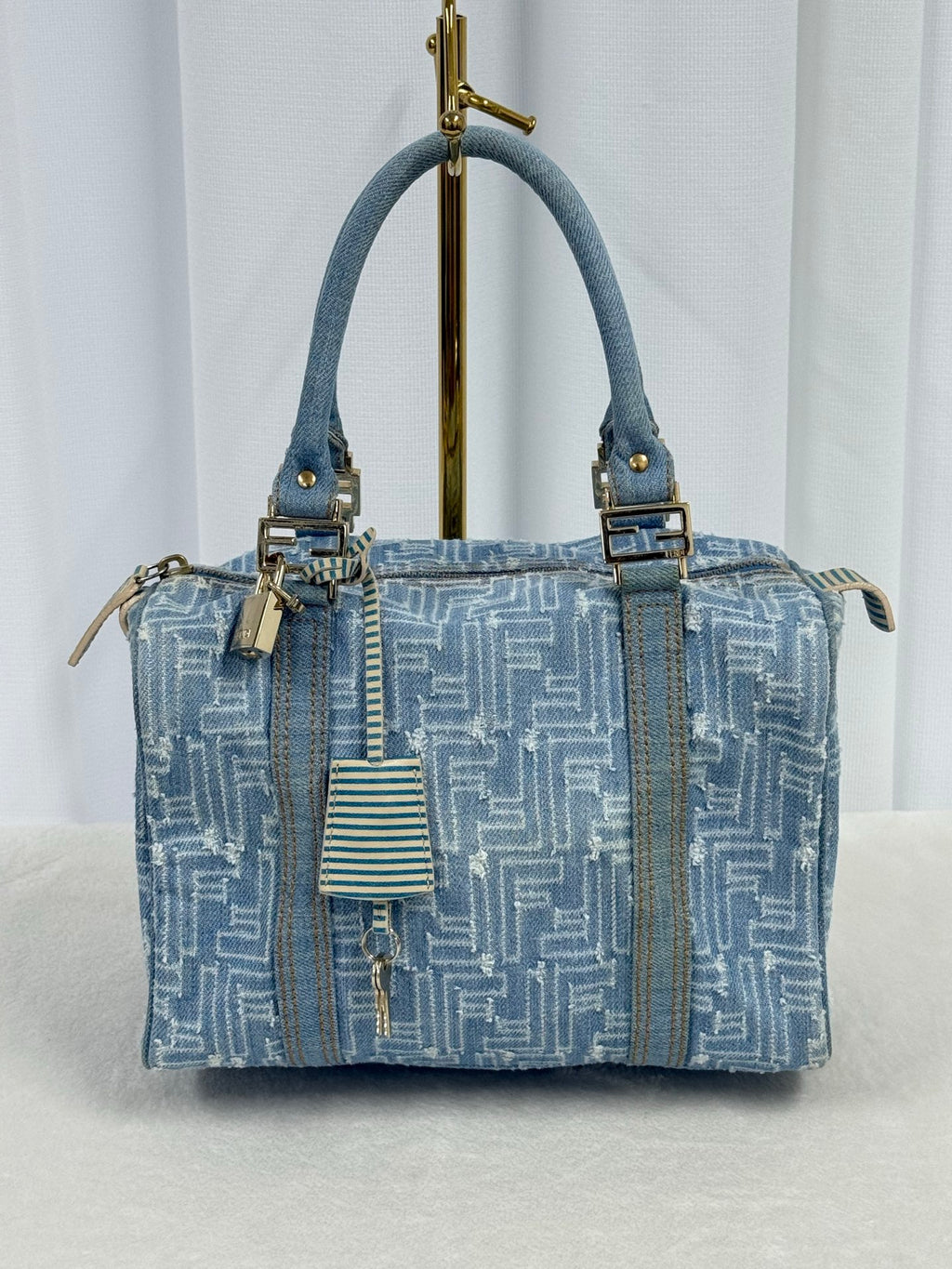 FENDI Embossed FF logo  Boston bag