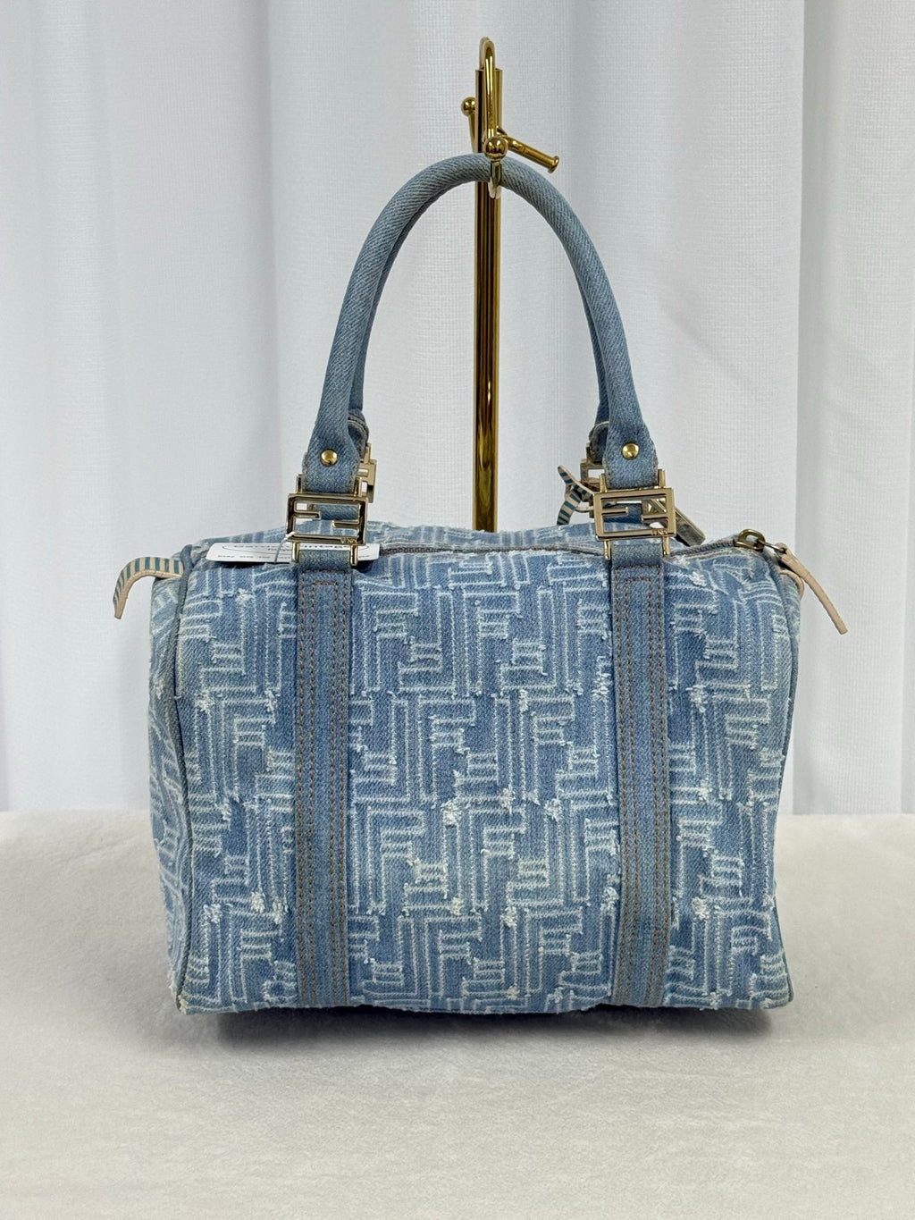 FENDI Embossed FF logo  Boston bag