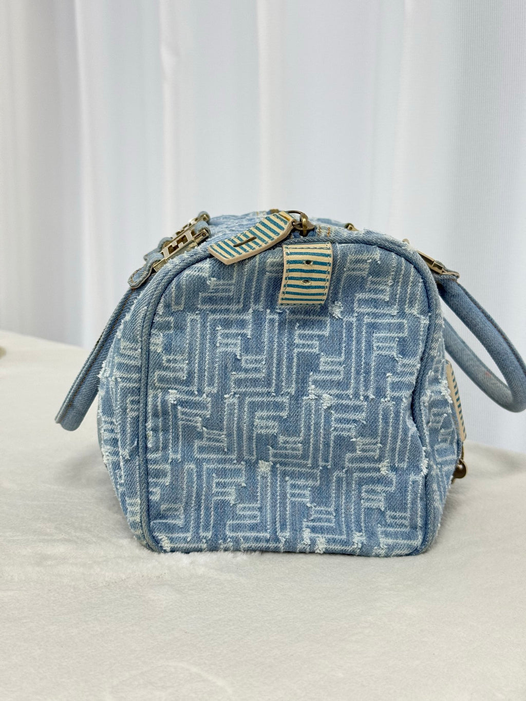 FENDI Embossed FF logo  Boston bag