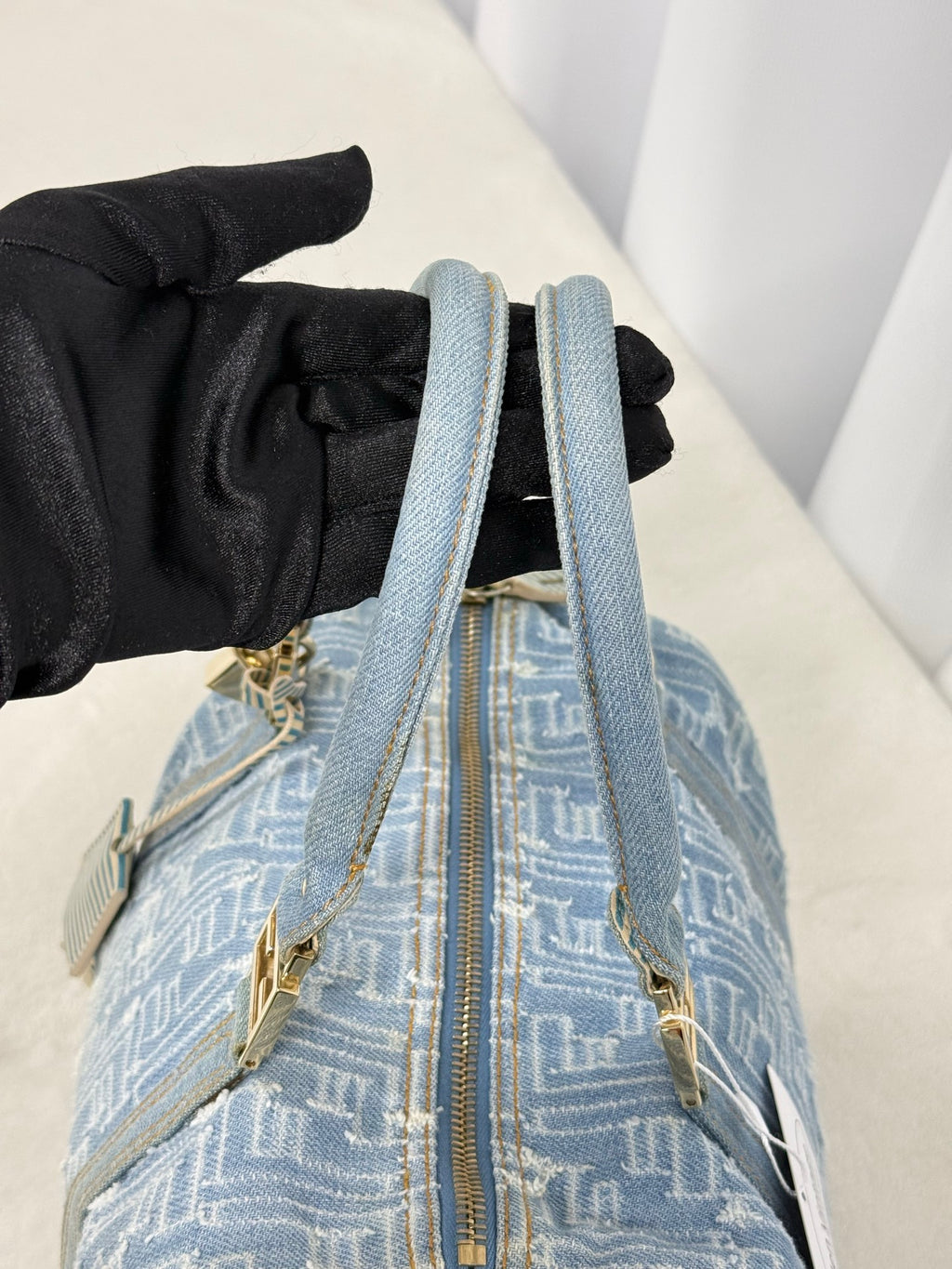 FENDI Embossed FF logo  Boston bag