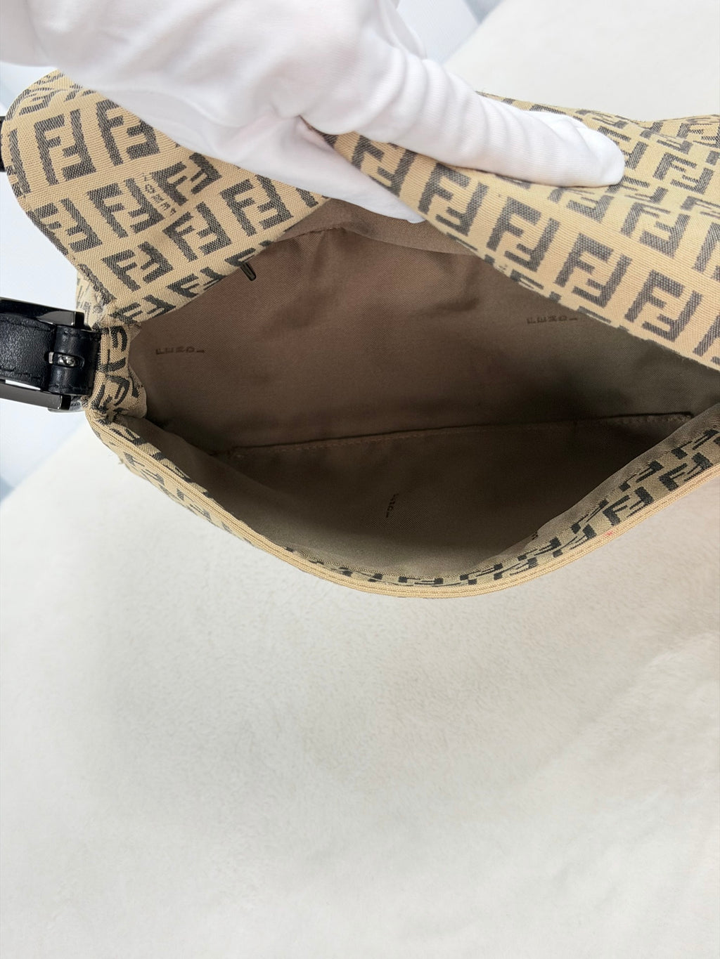 FENDI Zucchino Baguetta Shoulder bag