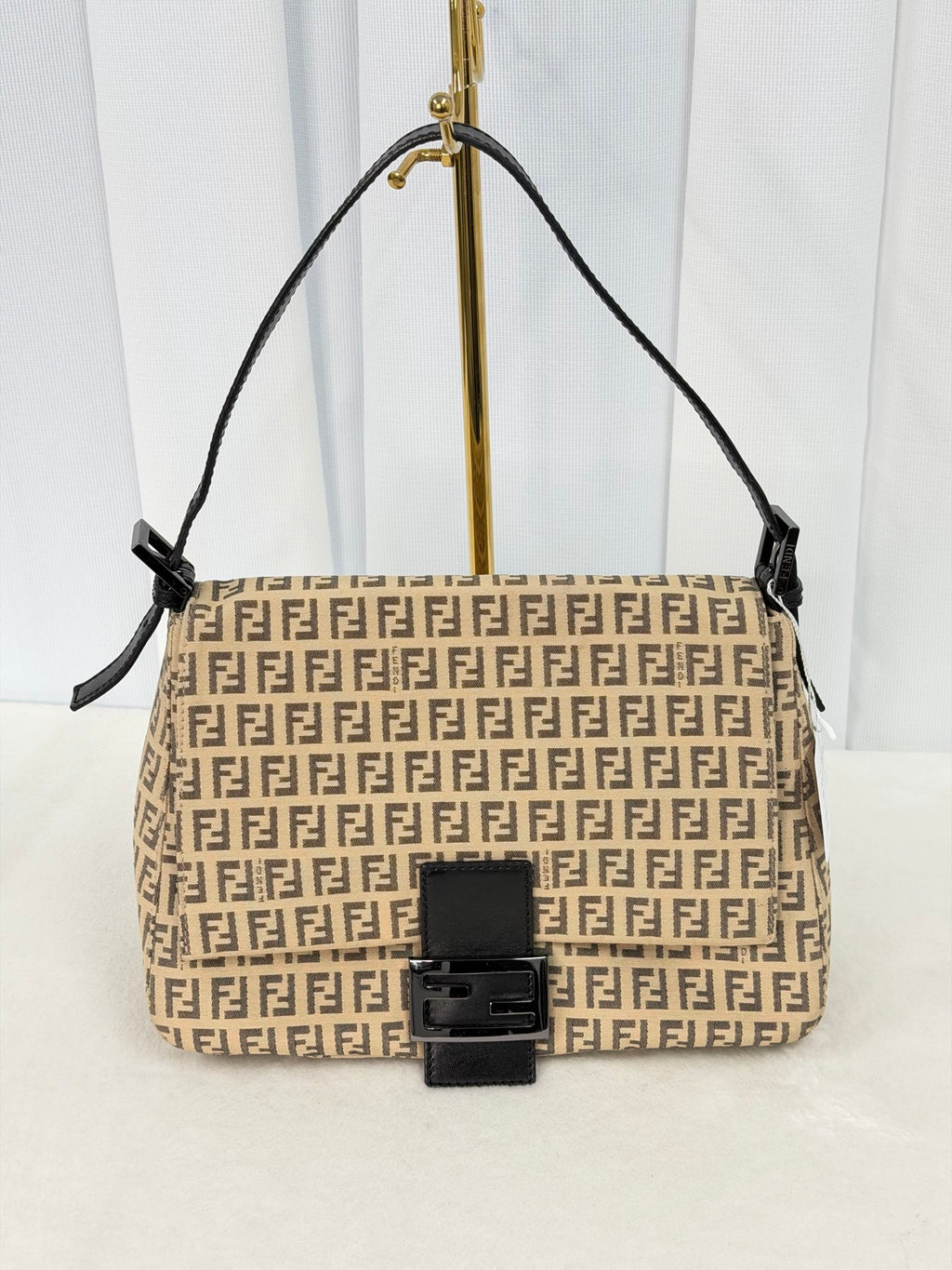 FENDI Zucchino Baguetta Shoulder bag