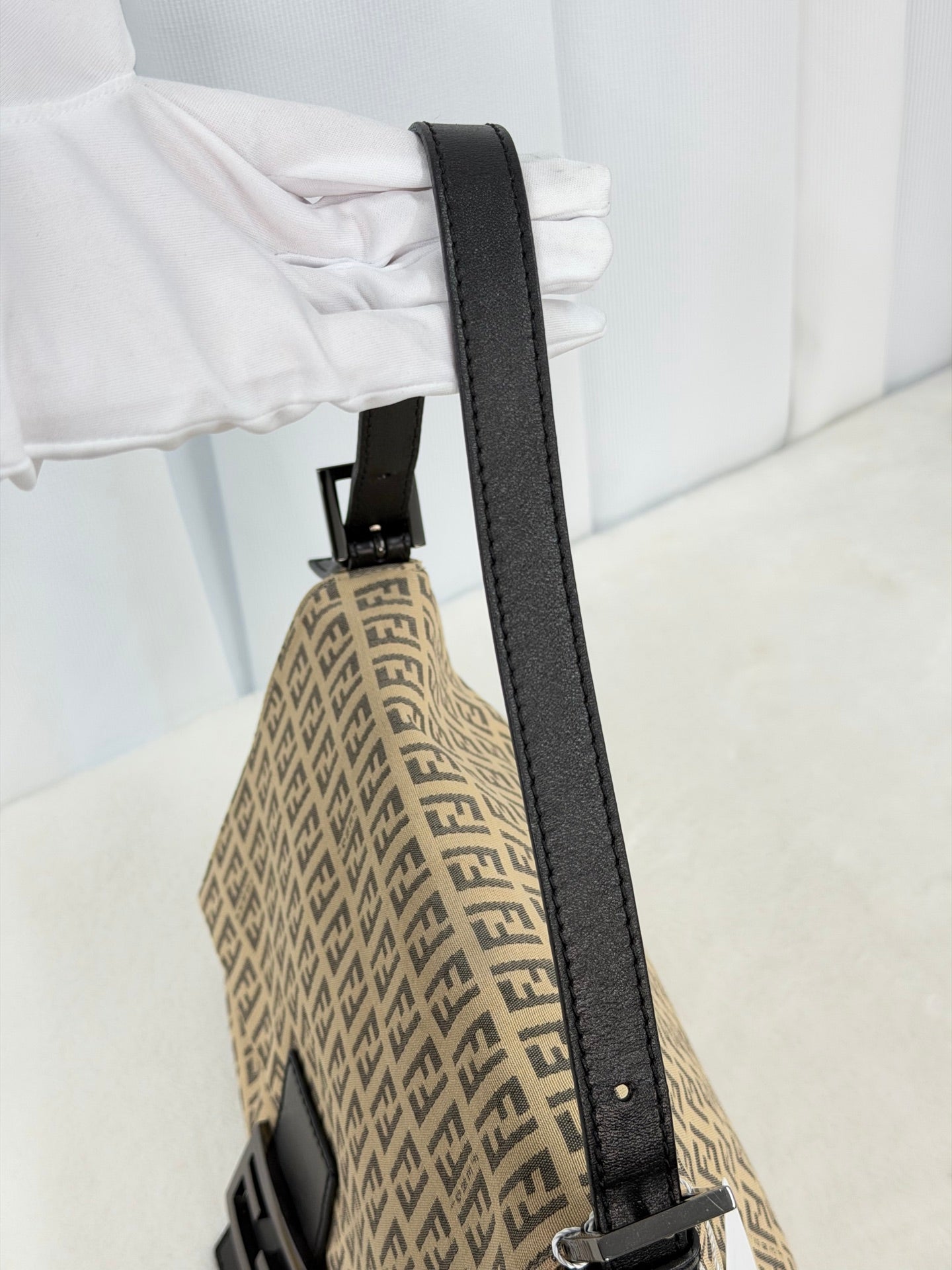 FENDI Zucchino Baguetta Shoulder bag