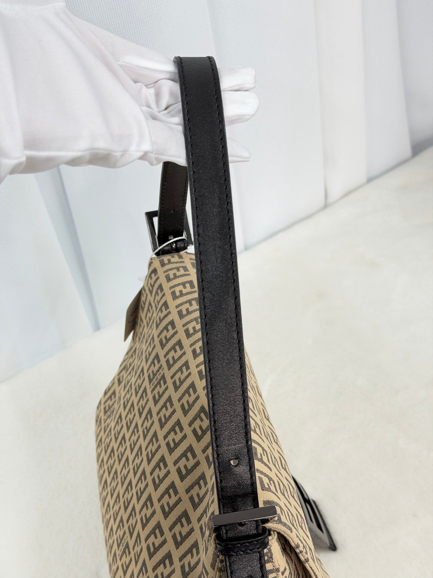 FENDI Zucchino Baguetta Shoulder bag