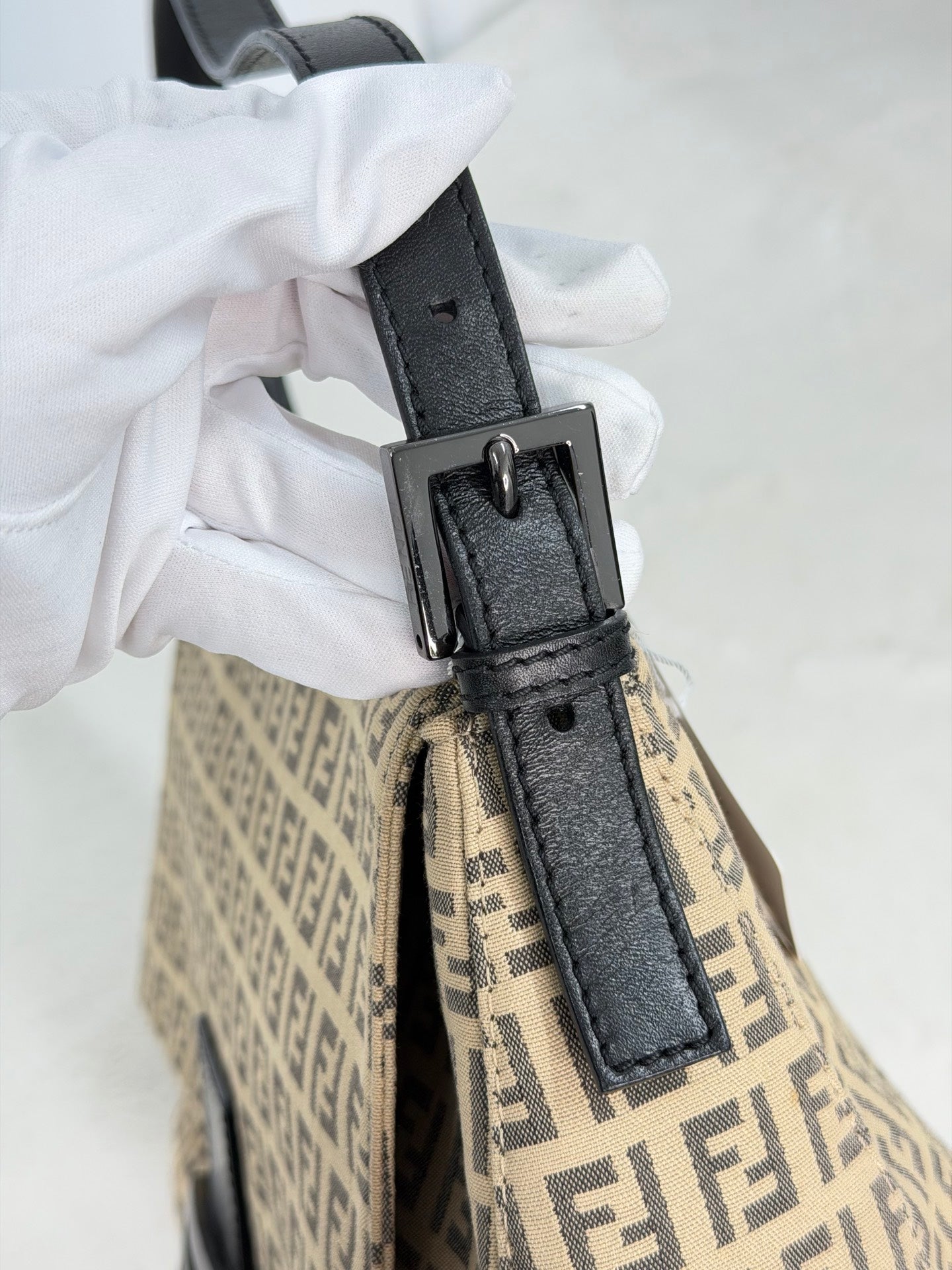 FENDI Zucchino Baguetta Shoulder bag
