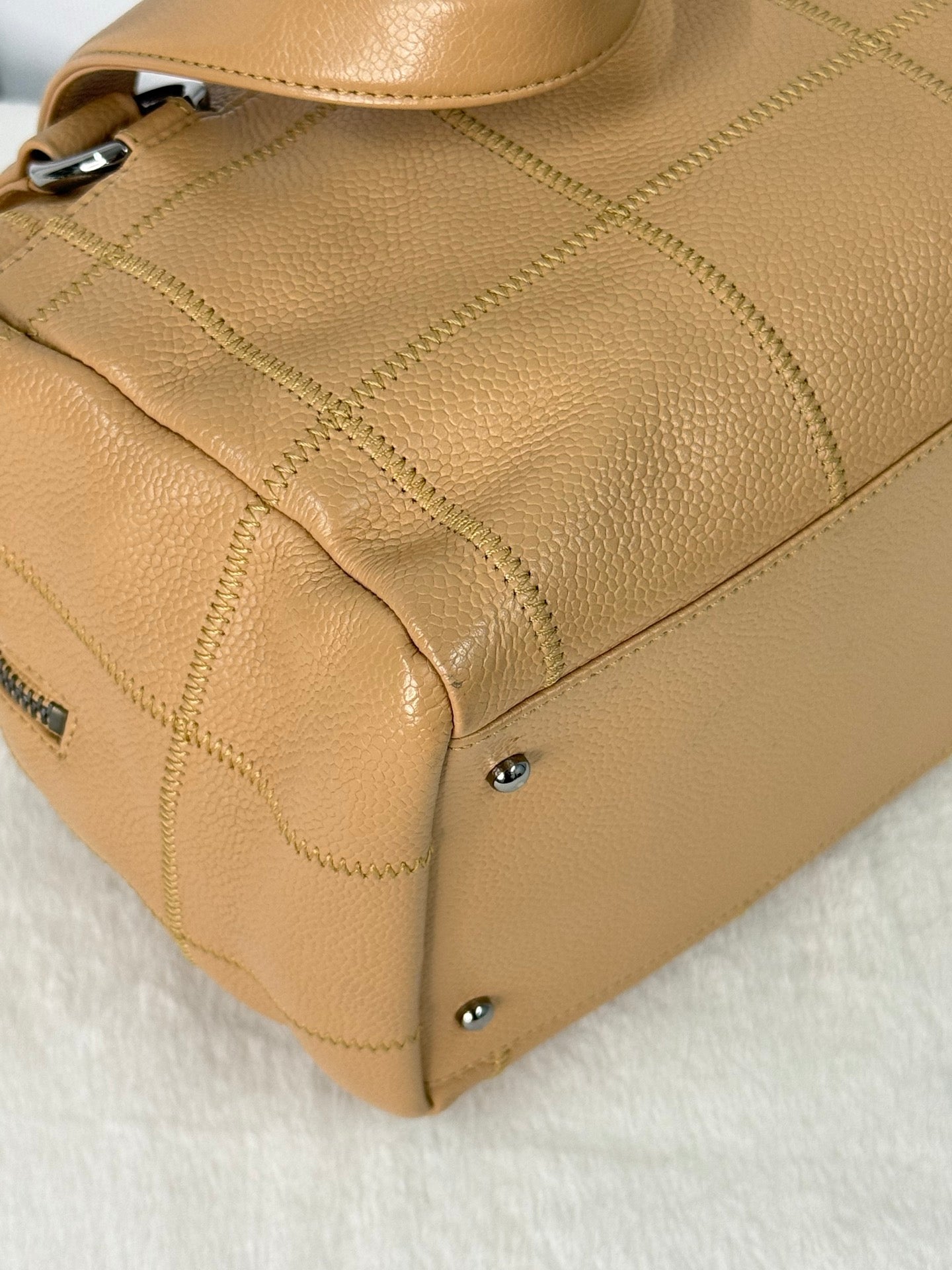 CHANEL Chocolate Bar Boston  Handbag