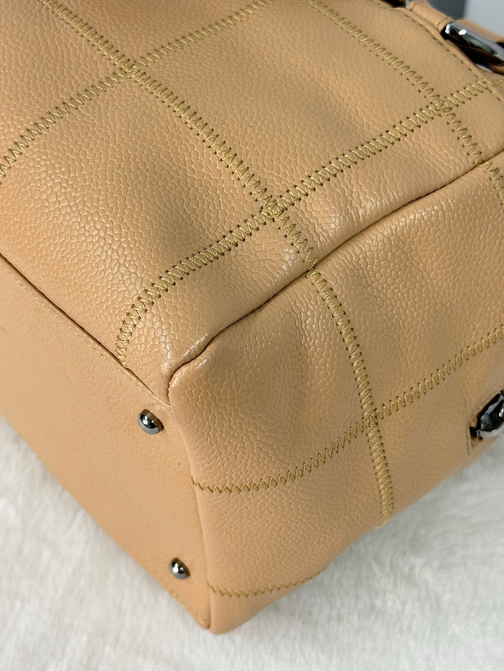 CHANEL Chocolate Bar Boston  Handbag
