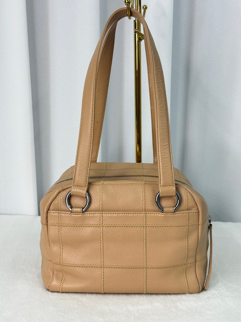 CHANEL Chocolate Bar Boston  Handbag