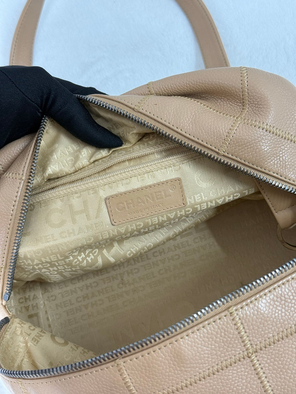CHANEL Chocolate Bar Boston  Handbag